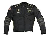 Power Trip Flak Mens Motorcycle Jacket Black/Gray Medium
