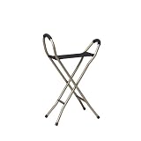 Drive Medical Deluxe Folding Aluminum Cane with Sling Style Seat, Bronze