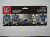 NFL Detroit Lions 4-Pack Uniform Magnet Set