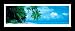 Filalhohi Island, Maldives (Palm Trees Over Water) Black Wood-Mounted Art Poster Print - 12\