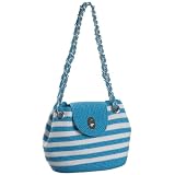 Magid Two-Tone Stripe Small Shoulder Bag