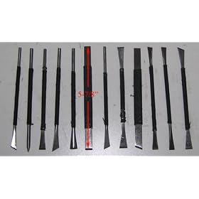 12pc Chisels Stone Rock Fossil Bone Carving Tools by Generic