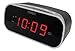 Timex T121B Alarm Clock with 0.7-Inch Red Display (Black)