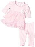 Baby Grand Signature  Baby-Girls Newborn Pink Rhinestone Legging Set, Shy Pink, 3-6 Months