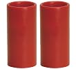 Flameless pillar candle 3 x 6 in Red - set of two