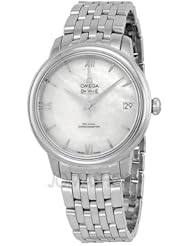 Omega DeVille Prestige Mother of Pearl Dial Stainless Steel Automatic Ladies Watch 42410332005001