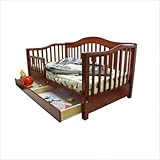 Dream On Me Toddler Day Bed with Storage Drawer, Cherry