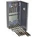 Alvord Polk 127-S-17 High-Speed Steel Chucking Reamer Set, Right Hand Spiral Flute, Uncoated Finish, 14-Piece, 1/8 Inch - 1/2 Inch Oversize and Undersize