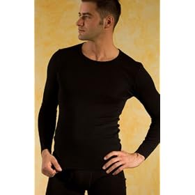 Mens Long-underwear Pants in Wool-Silk Blend