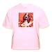Basset Hound - Light Pink Infant Lap-Shoulder Tee (12M)