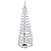 6' Pre-Lit Color Changing White Spiral Bubble Christmas Tree - Multi Lights
