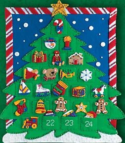 Felt Craft, Christmas Tree Countdown