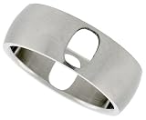 Surgical Steel 5/16 (8mm) Dome Band