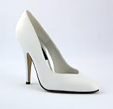 Seduce 5 Inch Sexy High Heel White Wedding Shoe Plain Pump