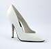 Seduce 5 Inch Sexy High Heel White Wedding Shoe Plain Pump