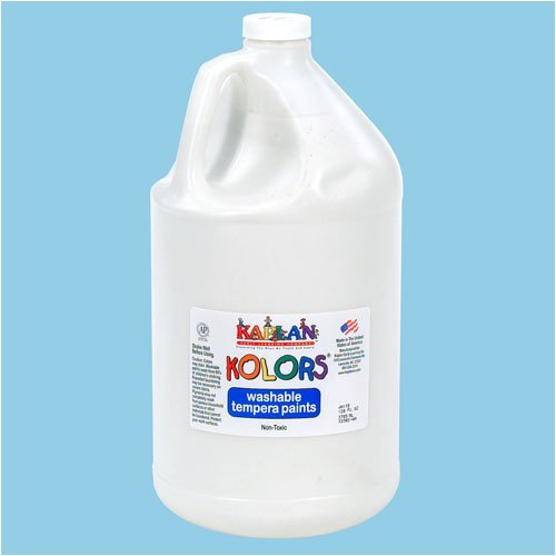 Kaplan Kolors Washable Tempera Paint - White (1 gallon)