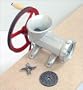 #22 Ball Bearing Meat Grinder w/VBelt Pully 2 Plates