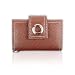 Universal Studio 54 Club Purse- Brown Fashion Designer with Eyelet Design Magnetic Latch
