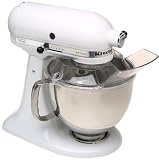 KitchenAid KSM150PSWH Artisan Series 5-Quart Mixer, White