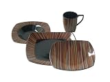 222 Fifth Brasilia Dinnerware Set, Service for 4 by 222 Fifth