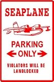 SEAPLANE PARKING water plane NEW sign