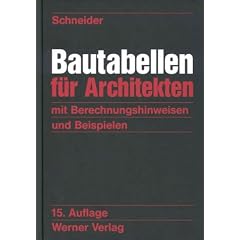 Bautabellen für Architekten (Gebundene Ausgabe)