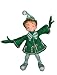 Annalee 9-Inch Green Candycane Elf