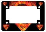 Superman on Fire Motorcycle License Plate Frame