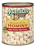 Juanita's Mexican Style White Hominy, Num. 10 can