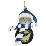 SC Sports Washington Capitals Striped Snowman Puck Ornament 2-pack