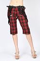 Tripp NYC - Womens Strappy Capri In Black / Red Plaid