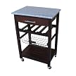 Granite-Top Kitchen Cart