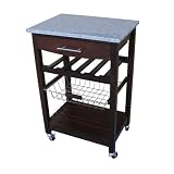 Granite-Top Kitchen Cart