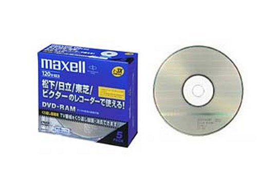 日立マクセル 録画用2-3倍DVD-R120分5枚パック・1枚づつ5mmケース入イージーセレクト DRM120BG.S1P5S