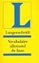 Langenscheidt Vocabulaire de base allemand, Dictionnaire d'apprentissage