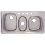 Buy FrankeUSA OTSK951BX Offset Triple Bowl Stainless Steel 43x22in. Topmount Sink by Franke