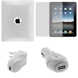 GTMax White USB Car Charger Vehicle Power Adapter + White USB