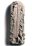 Cast Stone FAIRY WEATHER Snail FLOWER Outdoor Indoor THERMOMETER
