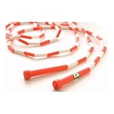 US Games 10ft Red with White Segmented Skip Rope