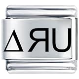 Delta Ru Italian Charms Bracelet Link