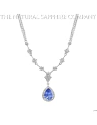 1.11ct. Natural Untreated Blue Sapphire Necklace