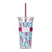 Lilly Pulitzer Acrylic Tumbler with Straw (Red Right Return)
