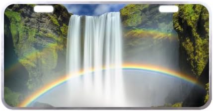 11.8" X 6.1" Landscapes License Plate, Landscapes Car Tag, Landscapes front License Plate, Landscapes Decorative License Plate Silver Trim