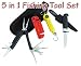 5-in-1 Fishing Tool Set Kit 14lb Weighing Scale, Plier, Knife
