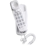 Conair PR5007WCS Big Button Slim Corded Phone (White)