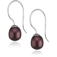 Valero Pearls Valero Classics Damen-Ohrh�nger 925 Sterlingsilber S��wasser-Zuchtperlen chocolate ca. 8,5-9,0 mm  354025