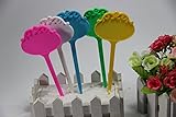 Lautechco 防水プラスチック保育園の庭には、再利用可能なプラスチック製の植物種子タグラベル 20枚 (ピンク)