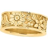 14K Yellow Gold Fancy Band Ring