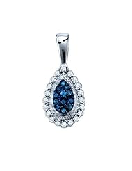 0.17CT BLUE DIAMOND FASHION PENDANT