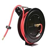 50Ft Retractable 3/8 Air Hose Reel